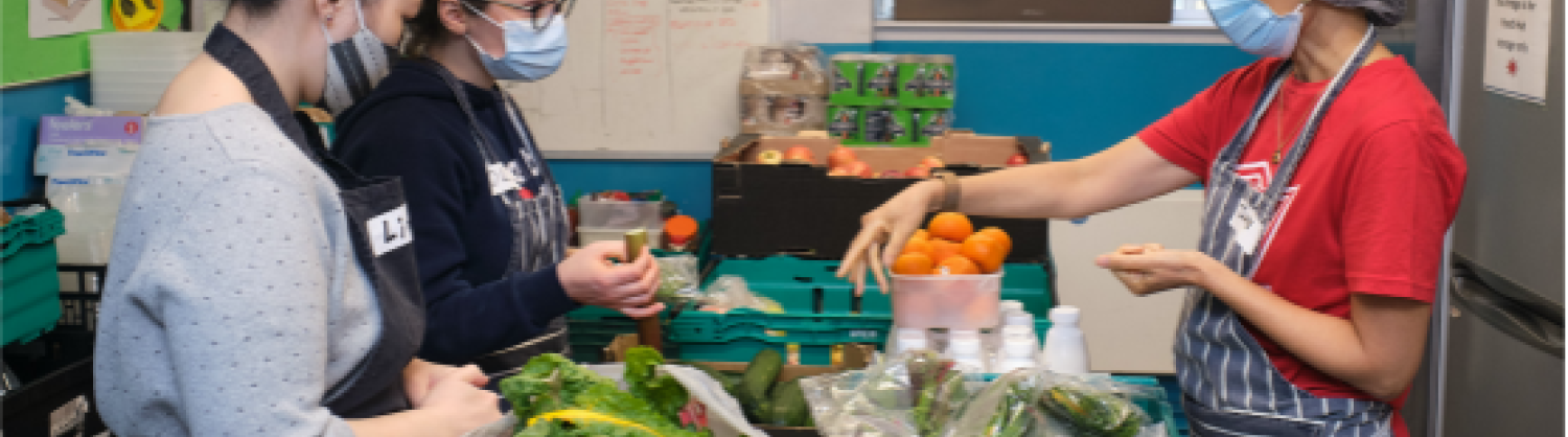 A Food Hall cooking workshop in action