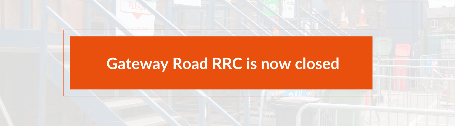 A composite image that says 'Gateway Road RRC is now closed'