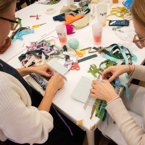 A previous New Tribe sewing workshop