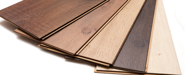 planks of laminate flooring